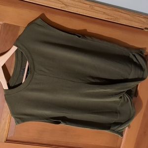 GAP Sleeveless Twist-front Sweater, Olive - M Tall
